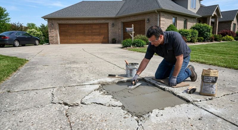 Driveway Spalling Repair in West Des Moines, IA