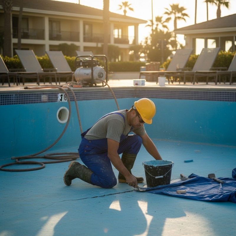 Local Pool Concrete Repair pros at work